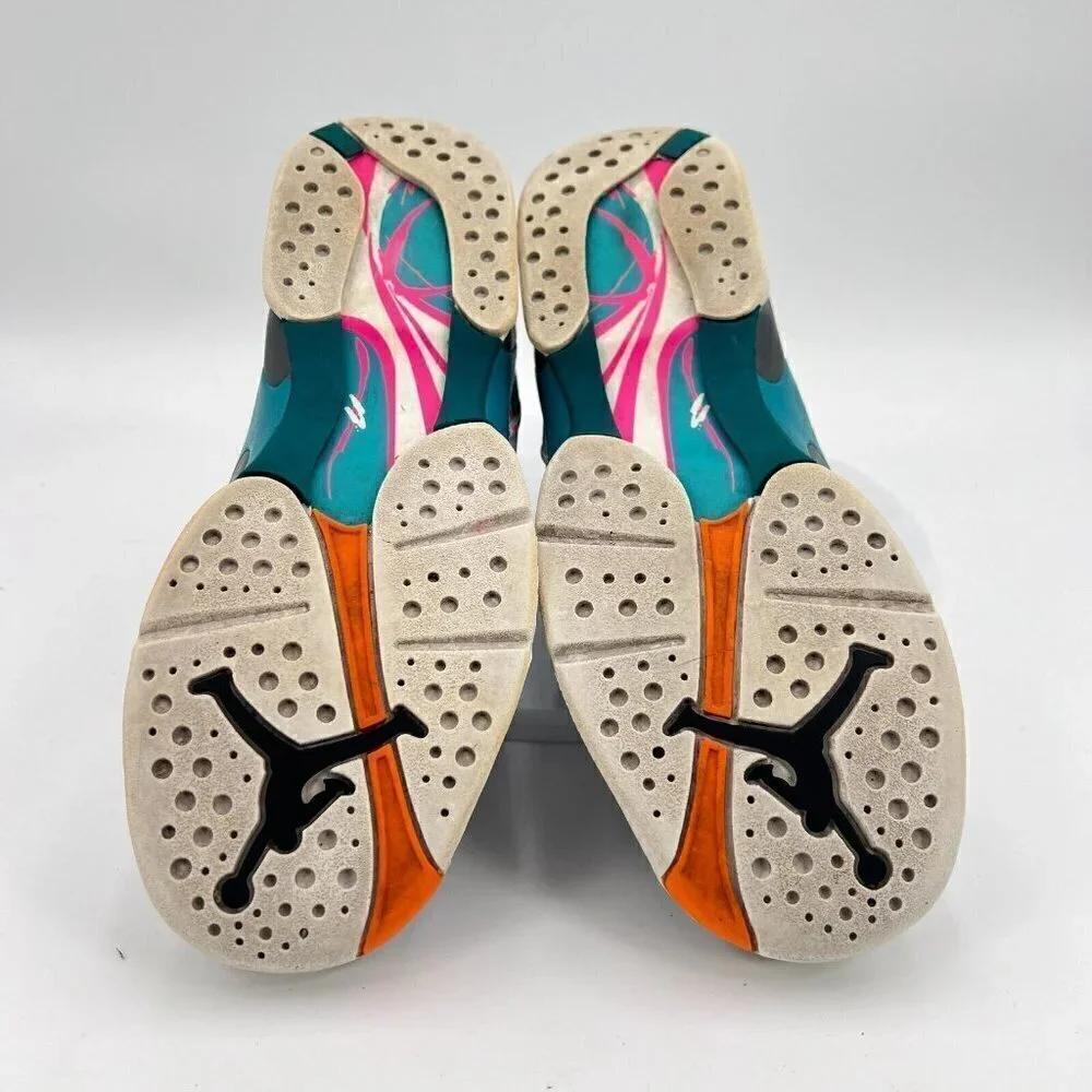 Nike Air Jordan 8 Retro Youth Size 7.5 Women 9 305368-113 South Beach Shoes
